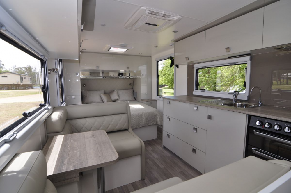 family caravan interior