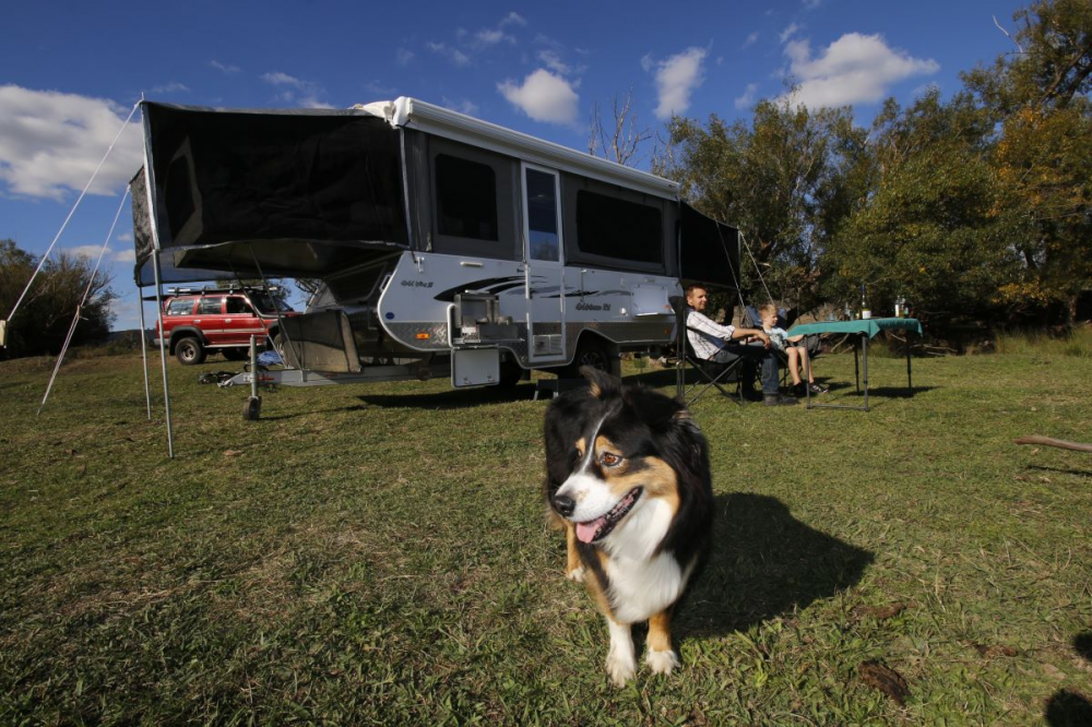 Pop-Up caravan set up