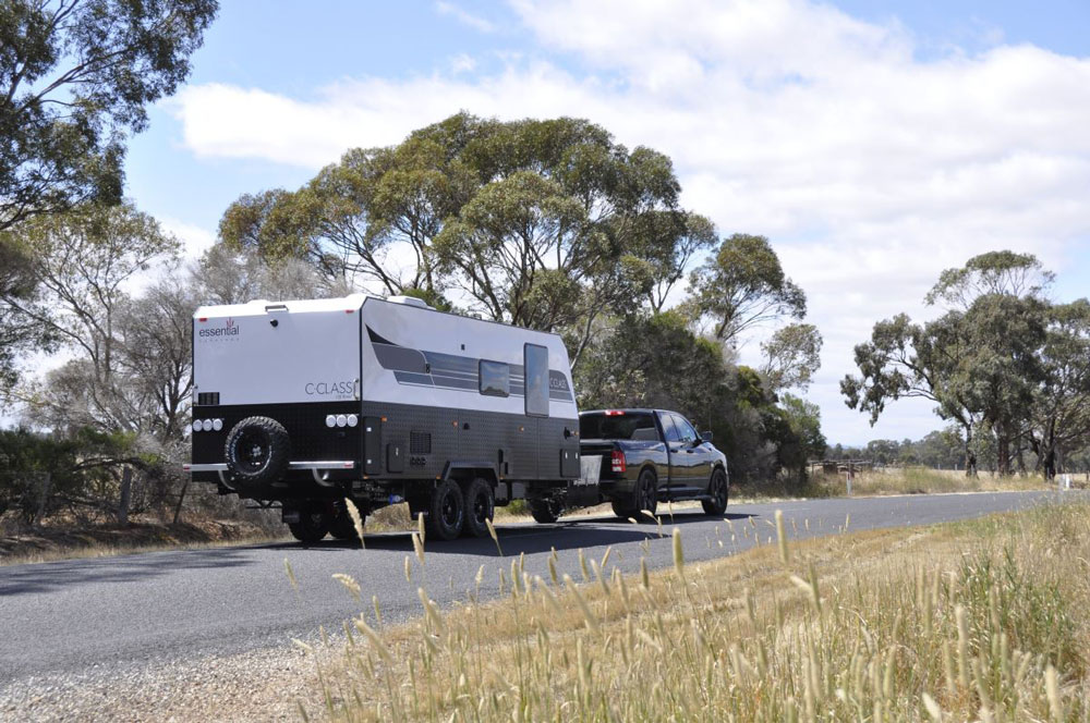 towing an Essential C-Class caravan