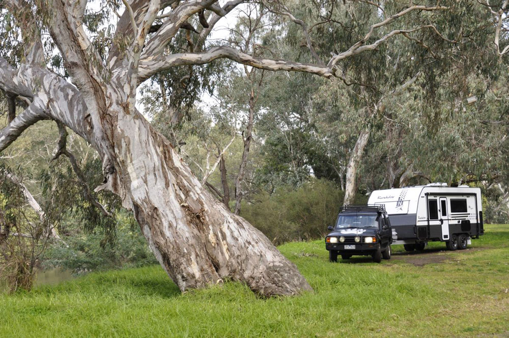 towing a Roadstar caravan