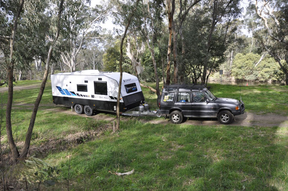 towing a Concept caravan